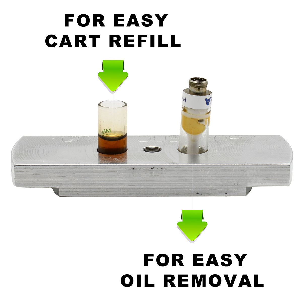 CartDub POP Bar Cart Oil Recovery / Sealed Top Removal