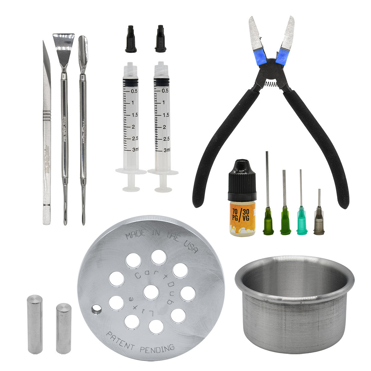 CartDub COMPLETE Kit to Open 510 Cartridges and Remove Oil